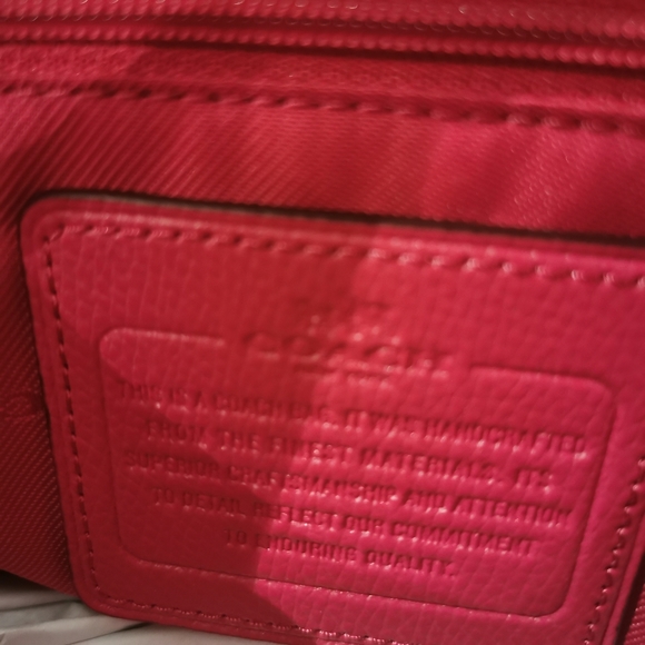 NWT  coach turnlock carry all crossgrain leather - Picture 7 of 13